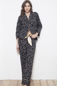 Antique Noir Cotton Poplin PJ Set